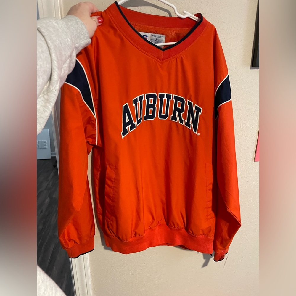 vintage auburn windbreaker pullover
